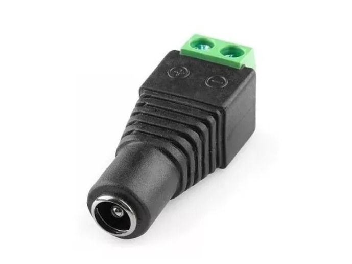 Ficha de Alimentación Hembra Genérica DC 5.5 x 2.1 mm con Bornera