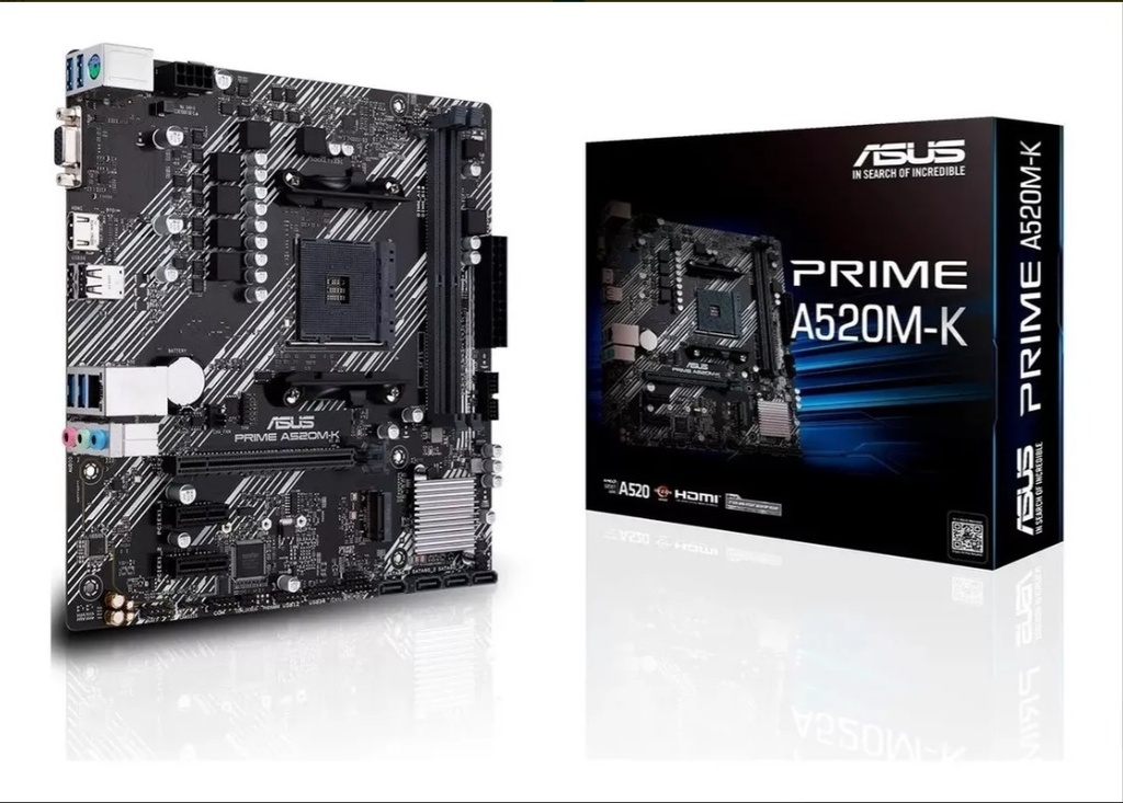 Mother Asus Prime A520M-K AM4 DDR4 Micro-ATX (PRIME A520M-K)