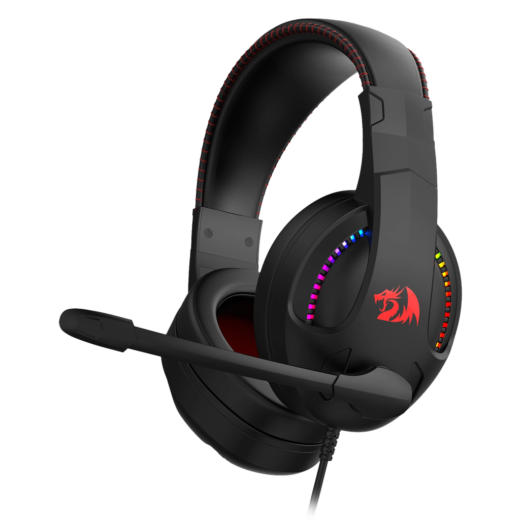 Auricular REDRAGON CRONUS H211 RGB GAMING CONNECTION WIRE BLACK-RED (H211-RGB) (6950376718815)