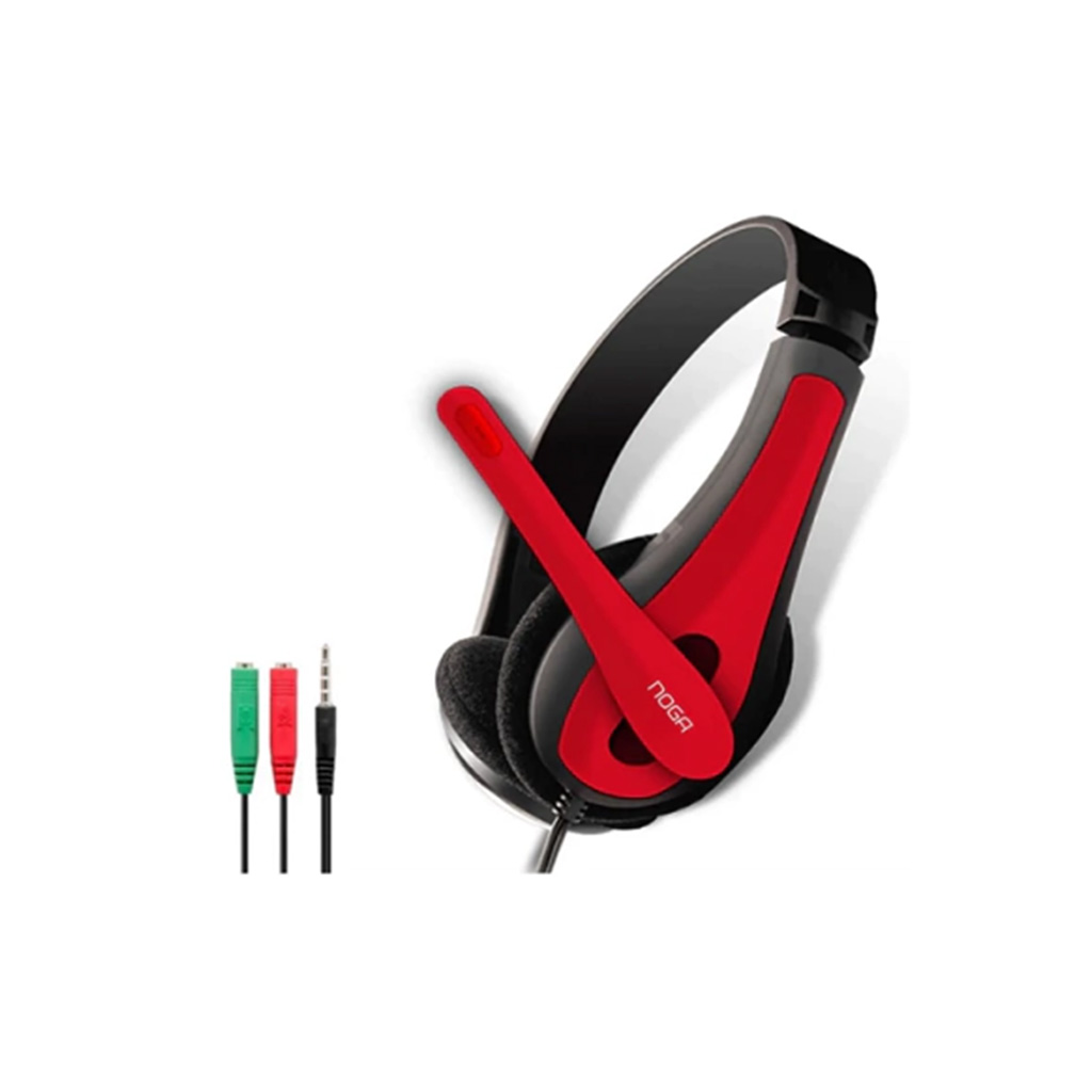 AURICULARES NOGANET ROJO/NEGRO (NGV-400) Outlet
