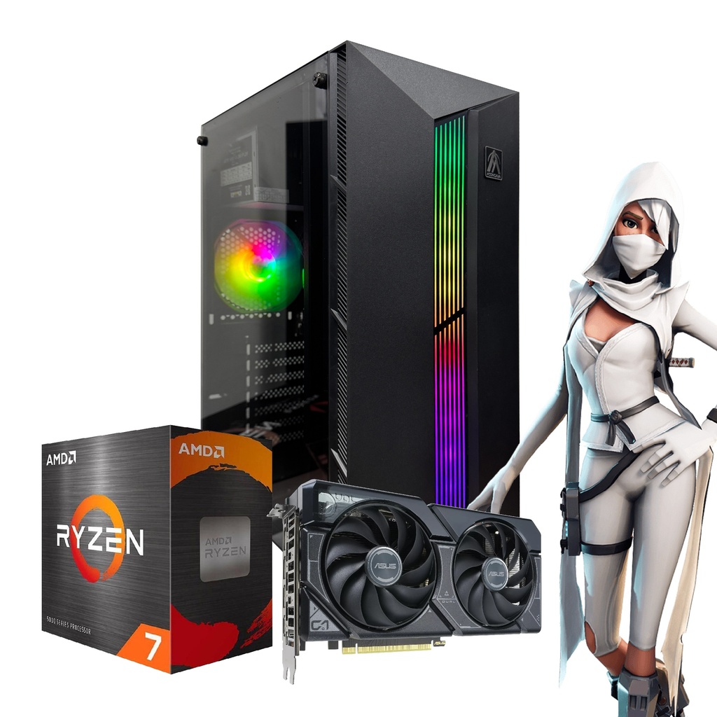 PC AMD 7 5700G 32GB 1TB WiFi RGB 500W 80+ RTX 4060