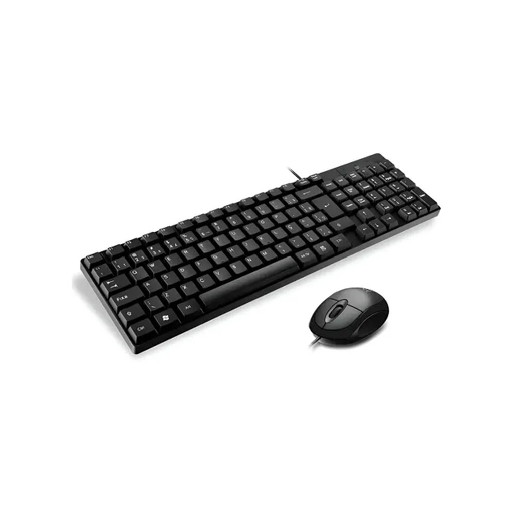 Kolke TECLADO Y MOUSE KIT MULTI NEGRO USB (TC309ESP)