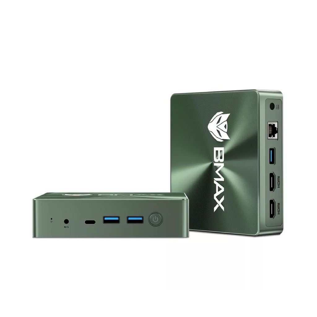 Mini PC Bmax B6 Plus Intel Core i3-1000NG4 128GB 512GB NVMe SSD Windows 11 verde militar (6972446194190)