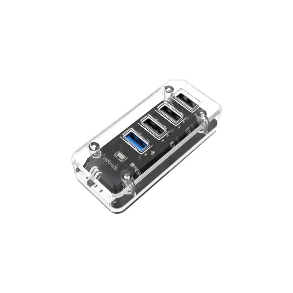 Hub Netmak USB-A con 3 puertos USB-A 2.0 + 1 puerto USB-A 3.0 (NM-AC12)