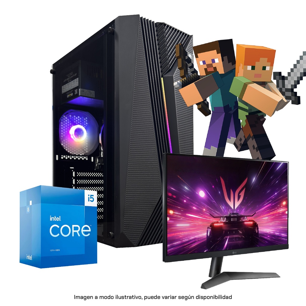 PC Intel Core Ultra 5 245k 1TB 32GB DDR5 monitor 24 Water cooler