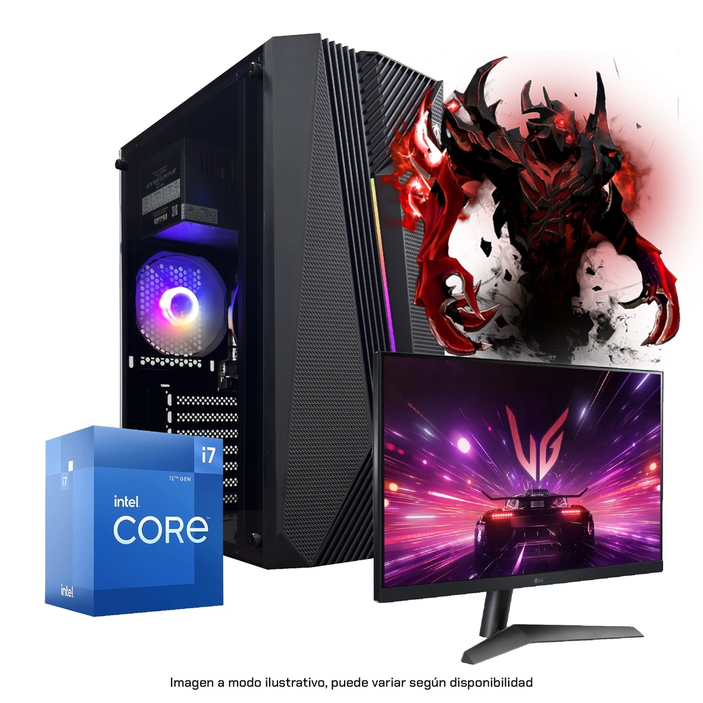 PC Intel Core I7 14700 32GB 960GB Ender monitor 24"