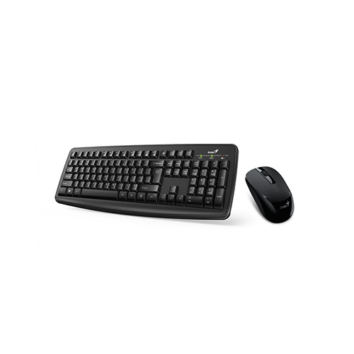 OUTLET AB: Teclado GENIUS KIT MOUSE Y TECLADO INALÁMBRICO BLACK SIN PILAS (SMART KM-8100)