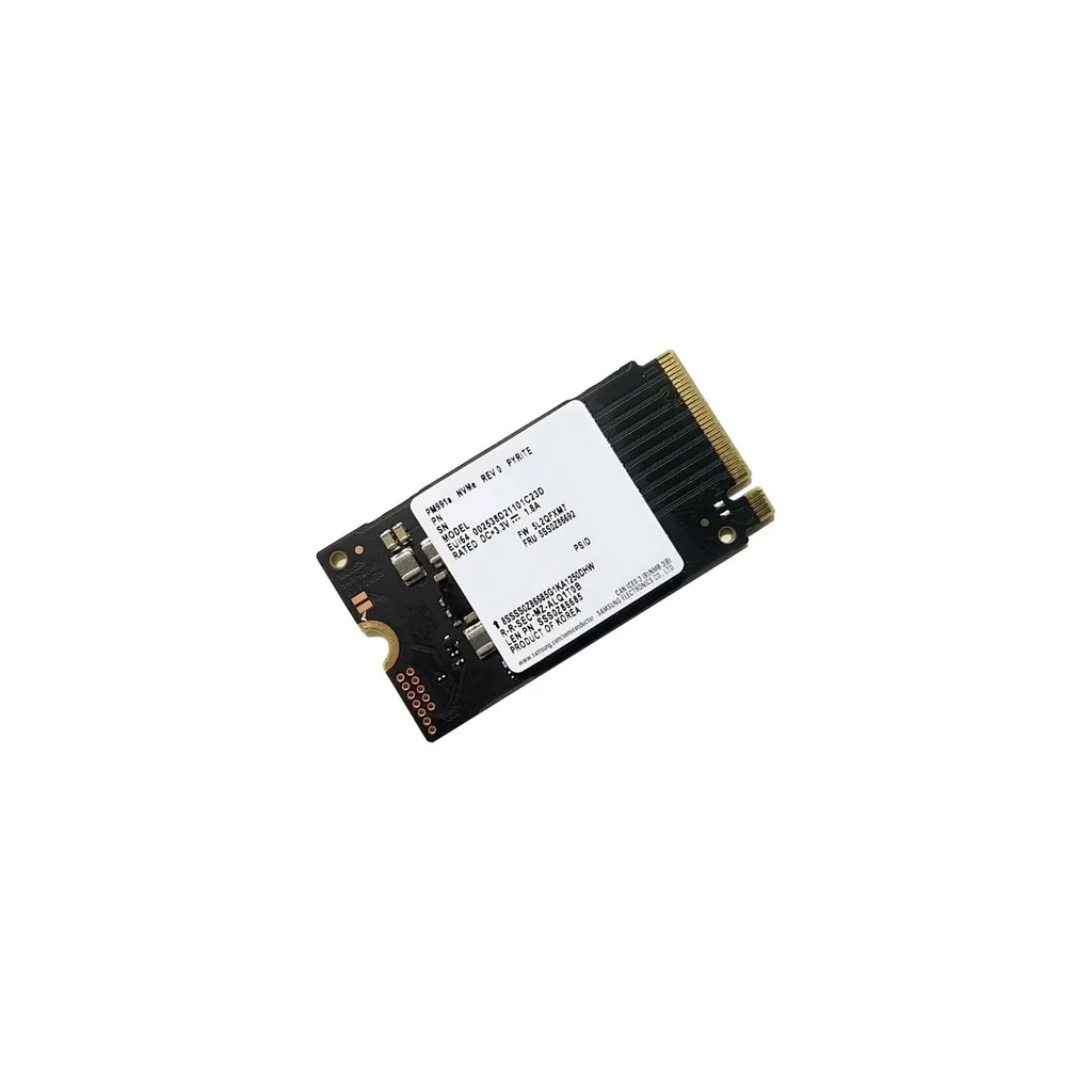 Disco Sólido SSD Samsung PM9C1B 256 GB M.2 2242 NVMe + Adaptador M.2 2280 de Aluminio OEM (MZAL8256HF-00BL2)