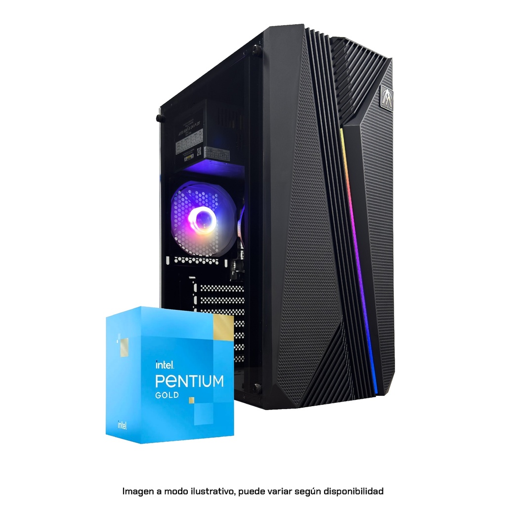 PC Oficina Pentium Gold G6405 8GB RAM 256GB SSD Gabinete Kit