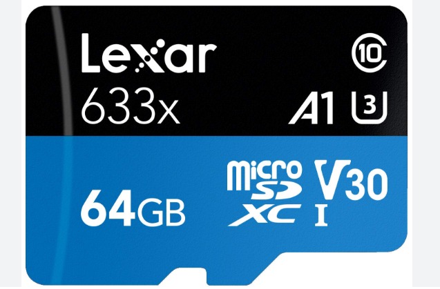 Tarjeta Memoria Micro Sd 64GB Lexar 633x - C10 A1 U3 V30 (LMS0633064G-BNNNG)