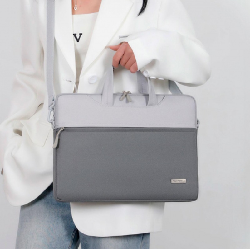 Maletín Porta Notebook 15.6" Gris Negro Gris (Nm-Ml1-S)