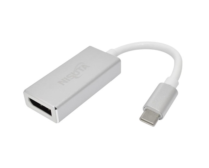 Conversor Nisuta Usb C 3.1 a Display Port 4K (NSUSBCDP)