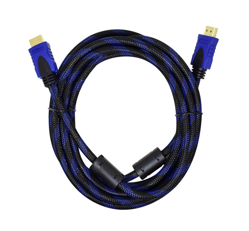 Cable Hdmi Nisuta De 3M V1.4 Con Filtros 1080P Malla De Tela (NSCAHD3M)