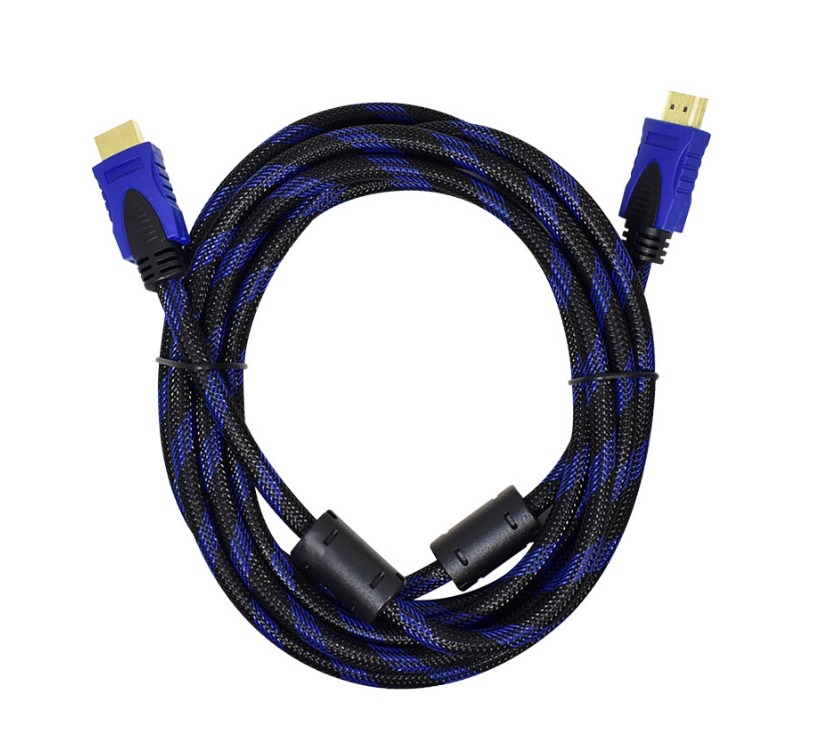 Cable Hdmi Nisuta De 5M V1.4 Con Filtros 1080P Malla De Tela (NSCAHD5M)