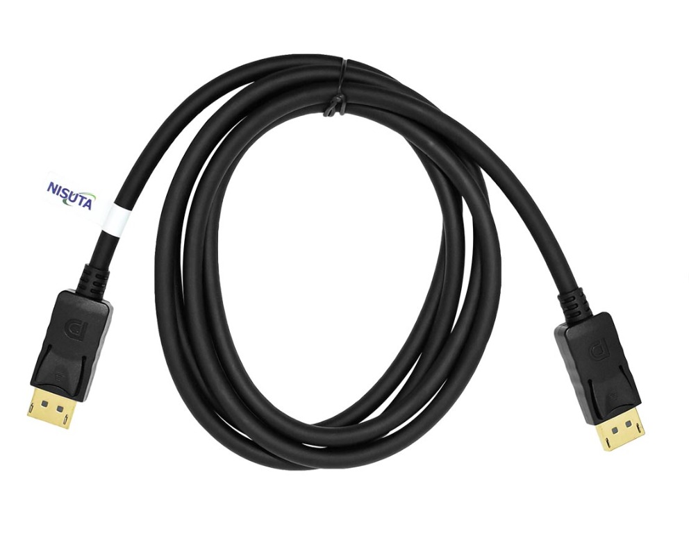 Cable Display Port Nisuta de 1,8m M/M 1.2v 4K (NSCADP)