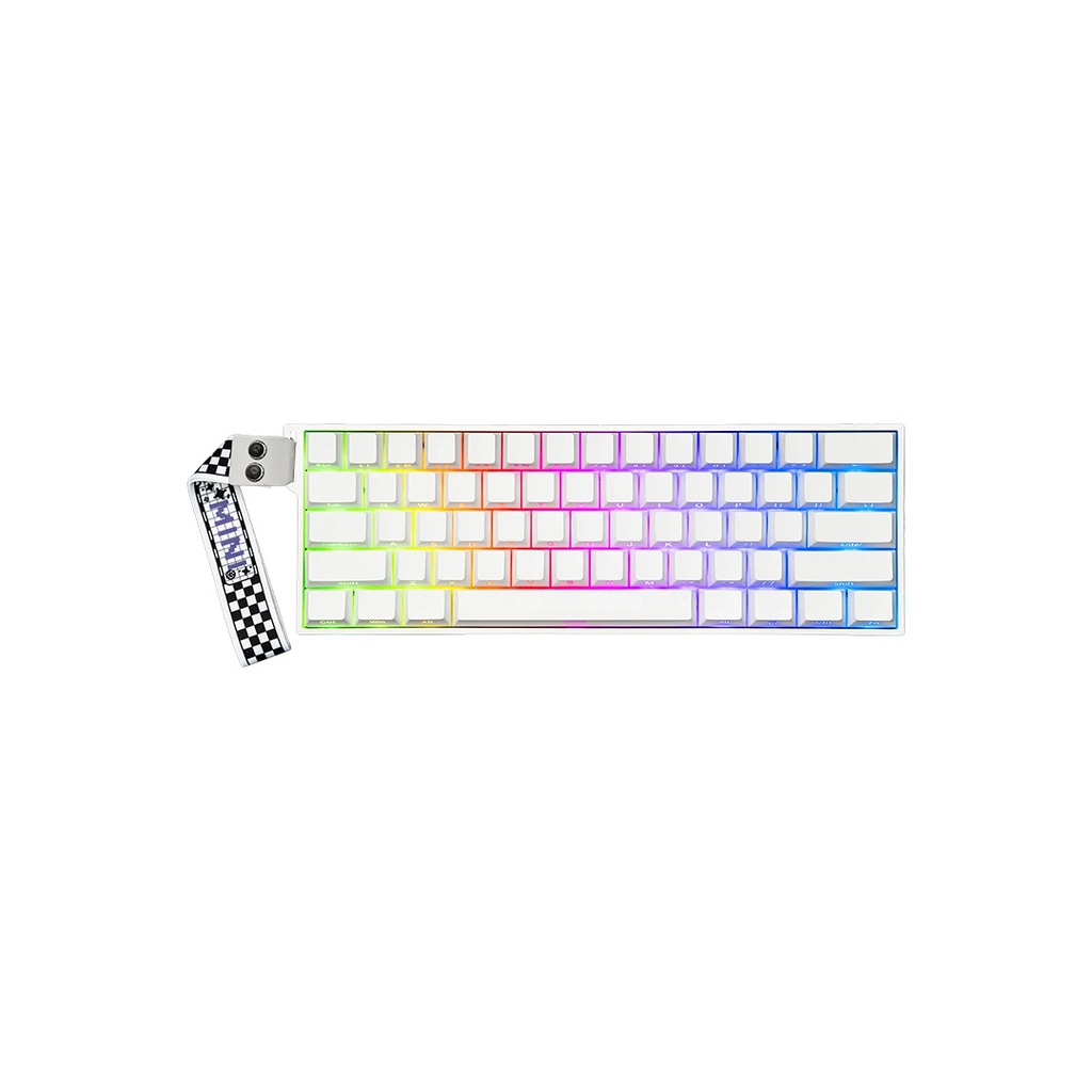 Teclado Mecanico Aula Mini 60 HE Pro White inalambrico (6978080502193)