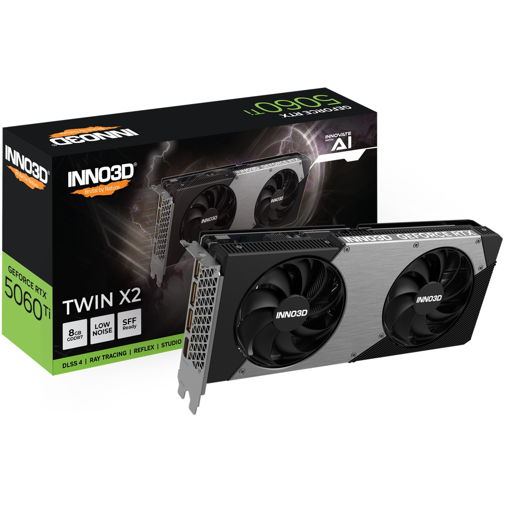 Placa de Video INNO3D NVIDIA Geforce RTX 5060 Ti 8GB GDDR7 TWIN X2