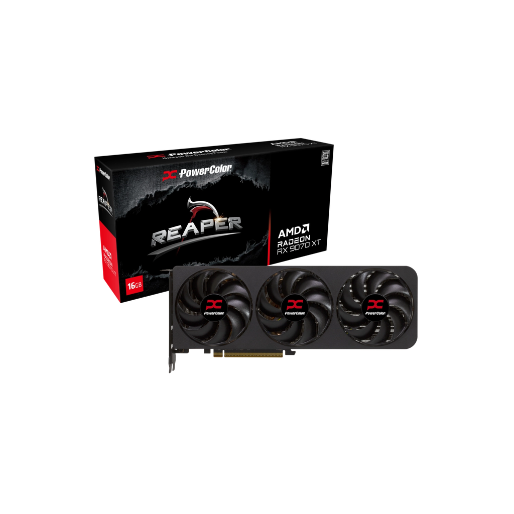Placa de Video Powercolor Reaper AMD Radeon RX 9070 XT 16GB GDDR6