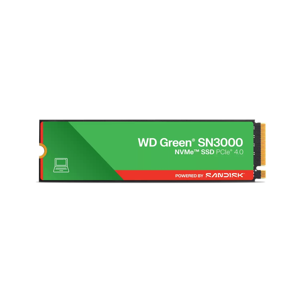 Disco Interno SSD WD Green SN3000 1TB M.2 2280 NVMe PCIe 4.0 5000MB/s