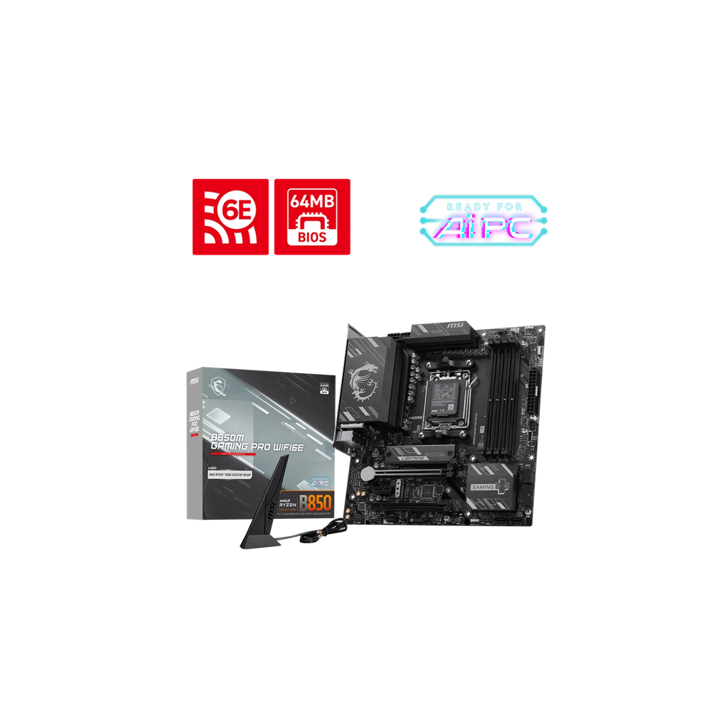 Motherboard MSI B850M GAMING PRO WIFI6E AM5 DDR5