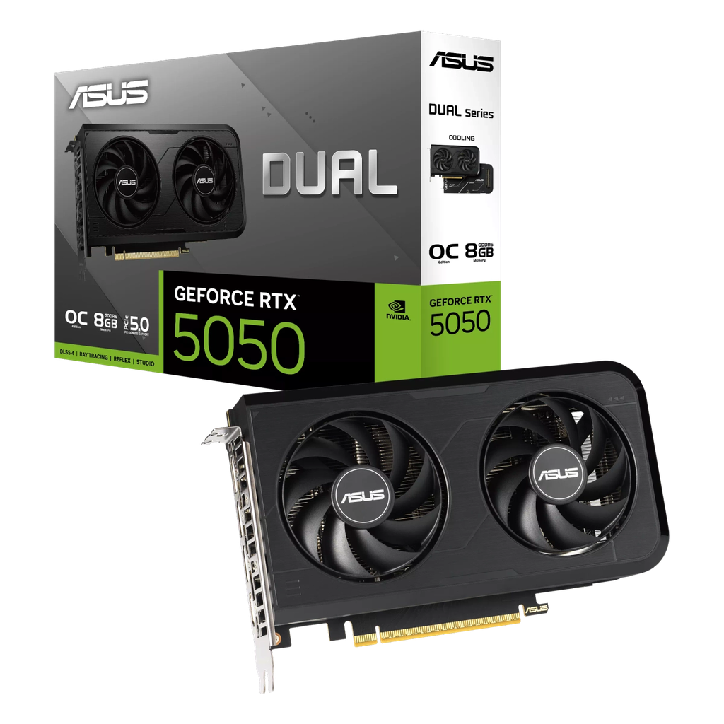 Placa de Video ASUS NVIDIA GeForce DUAL RTX5050 O8GB GDDR6