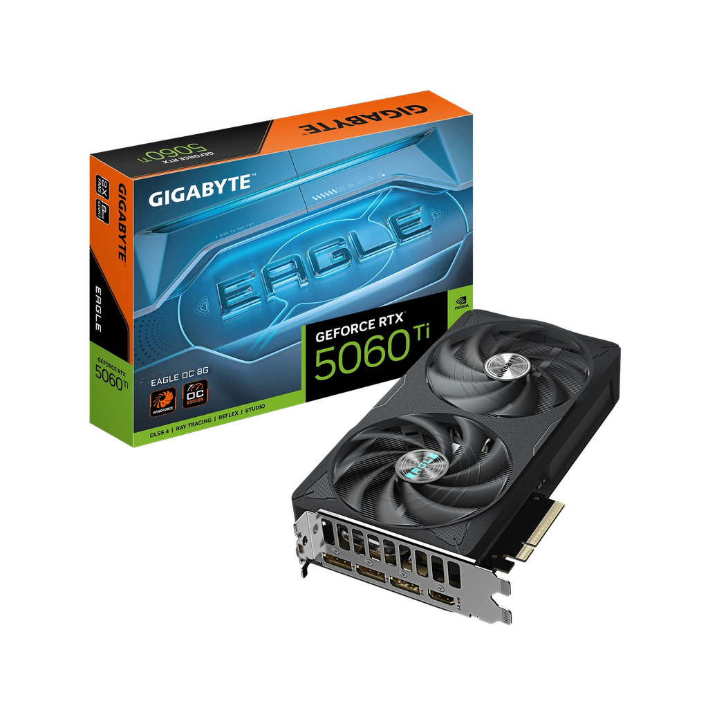 Placa de Video GIGABYTE NVIDIA GeForce RTX 5060 Ti EAGLE OC 8G