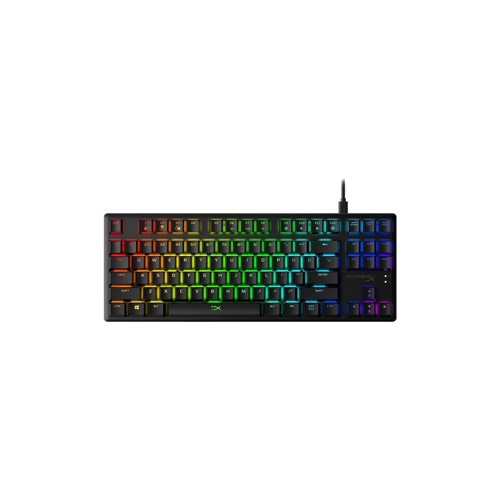Teclado c/Cable HYPERX Alloy Origins Core Red US Negro