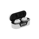 Netmak Auricular Bluetooth Touch C/ Display Blanco (Nm-Biza-W)