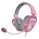 Auricular REDRAGON ZEUS X USB WIRE CONNECTION RGB PINK (H510P-RGB) (6950376708656)