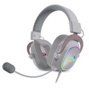 Auricular REDRAGON H510 ZEUS X USB CABLE CONNECTION WHITE (H510W-RGB) (6950376710079)