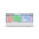 Teclado REDRAGON YAMA WHITE RGB WIRED USB MECANICO SWITCH VIOLET LATINO (K550W-RGB-1) (6950376751447)
