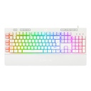 Teclado REDRAGON K512W SHIVA WHITE TIPO WIRED USB RGB MEMBRANA LATINO (K512W-RGB-1) (6950376725752)