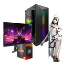 PC AMD 7 5700G 16GB 480GB RGB monitor 24"