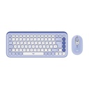 Kit de teclado y mouse Logitech Pop Icon Combo 920-013054 lila y blanco crudo