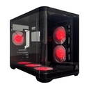 Gabinete gamer Aconcawa Zerix M-ATX 6 coolers RGB GB-KIT001SF