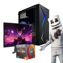 PC AMD Ryzen 5 3400G 8GB 240GB RGB Voltix monitor 20"