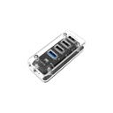 Hub Netmak USB-A con 3 puertos USB-A 2.0 + 1 puerto USB-A 3.0 (NM-AC12)