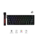 Teclado Mecánico AULA WIN60 HE 60% 61 Teclas RGB Cableado Switch Magnético Hall Effect 8K Hz Negro