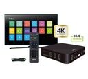 Smart TV Box 4K Android 10.0 - 2GB / 16GB  Incluye cargador cable Hdmi y control remoto (NM-TVBOX4)