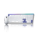 Combo Gamer RGB Teclado & Mouse AULA Hero 99 He + V9 PRO White