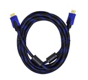 Cable Hdmi Nisuta De 5M V1.4 Con Filtros 1080P Malla De Tela (NSCAHD5M)