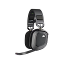 Auricular gaming Corsair HS80 RGB wireless con audio espacial - carbón